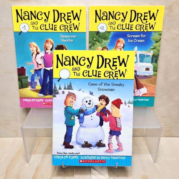 Nancy Drew and The Clue Crew 3 Scholastic Chapter Books by Carolyn Keene - Picture 1 of 8